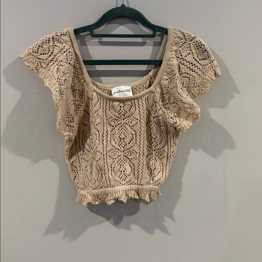 Elegant Beige Crochet SET